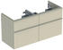 Geberit iCon Unterschrank für Waschtisch mit 4 Schubladen 118,4 x 61,5 x 47,6 cm Sandgrau Sandgrau pulverbeschichtet matt (502309JL1)