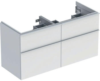Geberit iCon Unterschrank f&uuml;r Waschtisch mit 4 Schubladen 118,4 x 61,5 x 47,6 cm Wei&szlig; matt Wei&szlig; pulverbeschichtet matt (502309013)