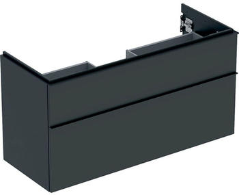 Geberit iCon Unterschrank f&uuml;r Waschtisch mit 2 Schubladen 118,4 x 61,5 x 47,6 cm Lava pulverbeschichtet matt (502306JK1)