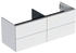 Geberit ONE Unterschrank für Waschtisch mit 4 Schubladen 133,2 x 50,4 x 47 cm Weiß matt lackiert (505266002)