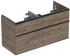 Geberit iCon Unterschrank für Waschtisch mit 4 Schubladen 118,4 x 61,5 x 47,6 cm Nussbaum hickory Lava (502309JR1)