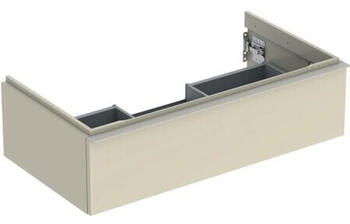 Geberit iCon Unterschrank f&uuml;r Waschtisch mit 1 Schublade 88,8 x 24,7 x 47,6 cm Sandgrau Sandgrau pulverbeschichtet matt (502312JL1)