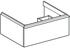 Geberit iCon Unterschrank für Waschtisch mit 1 Schublade 59,2 x 24,7 x 47,6 cm Eiche Lava pulverbeschichtet matt (502310JH1)