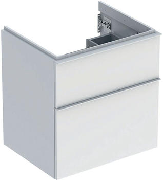 Geberit iCon Unterschrank f&uuml;r Waschtisch mit 2 Schubladen 59,2 x 61,5 x 47,6 cm Wei&szlig; hochglanz Wei&szlig; (502303011)