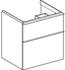 Geberit iCon Unterschrank für Waschtisch mit 2 Schubladen 59,2 x 61,5 x 47,6 cm Weiß hochglanz Weiß (502303011)