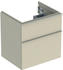 Geberit iCon Unterschrank für Waschtisch mit 2 Schubladen 59,2 x 61,5 x 47,6 cm Sandgrau Sandgrau pulverbeschichtet matt (502303JL1)