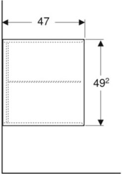 Geberit ONE Seitenelement 45 x 492 cm Weiß matt (505079002)