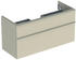 Geberit iCon Unterschrank für Waschtisch mit 2 Schubladen 118,4 x 61,5 x 47,6 cm Sandgrau Sandgrau pulverbeschichtet matt (502306JL1)