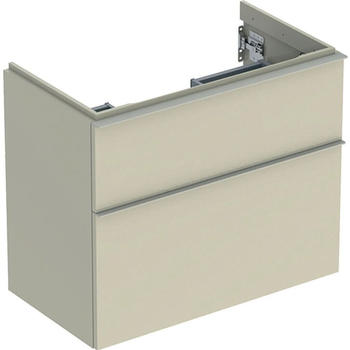 Geberit iCon Unterschrank f&uuml;r Waschtisch mit 2 Schubladen 74 x 61,5 x 416 cm Sandgrau Sandgrau pulverbeschichtet matt (502308JL1)