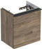Geberit iCon Unterschrank für Waschtisch mit 1 Tür Anschlag rechts 37 x 41,5 x 27,9 cm Nussbaum hickory Lava (502300JR1)