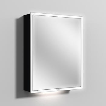 Sanipa Reflection Spiegelschrank MILO 60 mit LED-Beleuchtung, Schwarz-Matt, AU03108