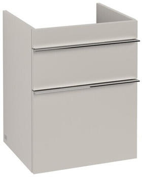 Villeroy & Boch Venticello Handwaschbeckenunterschrank XXL 2 Ausz&uuml;ge Chrom/Soft Grey (A92201VK)