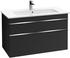 XXL 2 Auszüge (Front black matt/Korpus black matt) (Griff chrom) (A92501PD)