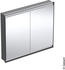 Geberit ONE Spiegelschrank mit ComfortLight, 2 Türen, Unterputzmontage, 105x90x15cm, 505.804.00., Farbe: schwarz matt / Aluminium pulverbeschichtet - 505.804.00.7