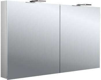 emco flat 2 Style LED-Lichtspiegelschrank 120 cm, mit LED-Aufsatzleuchte, 2 Türen (979706305)