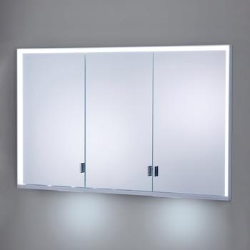 KEUCO Royal Lumos Unterputz-Spiegelschrank 120 x 73,5 cm mit LED-Beleuchtung, 3 T&uuml;ren silber eloxiert (14335172301)