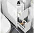 SoBuy Nischenregal mit Rollen 20x75x60cm Weiß