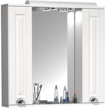 VCM Spiegelschrank CASALO Xl 75x71x14 cm weiß