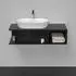Duravit D-Neo Konsole 100x55cm Beckenausschnitt links eiche schwarz (DE492901616)