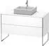 Duravit XSquare Unterschrank für Konsole + 2 Auszüge 120x77,8 ohne Einrichtungssystem weiß matt (XS492201818)
