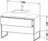 Duravit XSquare Unterschrank für Konsole + 2 Auszüge 120x77,8 ohne Einrichtungssystem weiß matt (XS492201818)