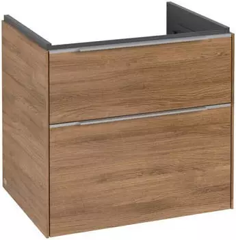 Villeroy & Boch Subway 3.0 Unterschrank + 2 Ausz&uuml;ge 62,2x57,6cm kansas oak / volcano black (C57601RH)