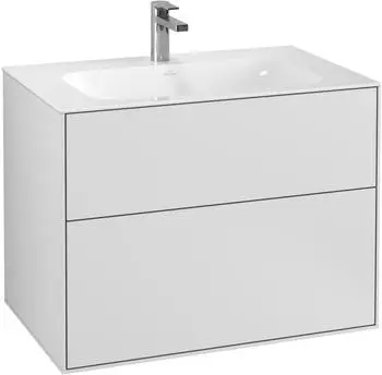 Villeroy & Boch Finion Unterschrank 79,6cm 2 Ausz&uuml;gen white matt lacquer (F01000MT)