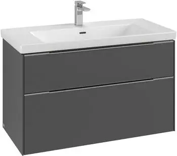 Villeroy & Boch Subway 3.0 Unterschrank 97,3cm 2 Ausz&uuml;ge black (C57001RH)