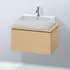 Duravit L-Cube Waschtischunterschrank für Konsole Compact mit 1 Auszug B72 H40 ohne Einrichtungssystem LC580103030