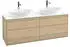 Villeroy & Boch Finion Waschtischunterschrank für 2 Aufsatzwaschtische mit 4 Auszügen B160 H60.3 F84100PC