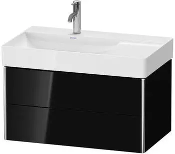 Duravit XSquare Waschtischunterbau wandh&auml;ngend Schwarz Hochglanz 784x460x397 mm - XS416804040 XS416804040