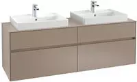 V&B Waschtischunterschrank Collaro 160x54,8x50cm, f 2 WT, kansas oak