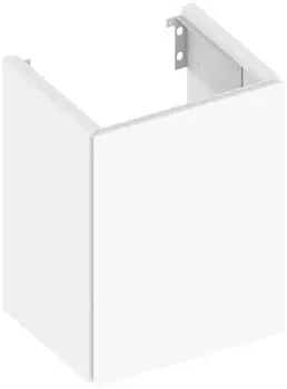 KEUCO X-Line Unterschrank für Waschtisch 1 Tür Anschlag links 46 x 60,5 x 38 cm Weiß/Weiß Matt (3312231)