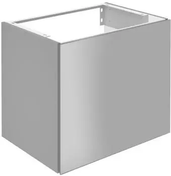 KEUCO X-Line Unterschrank für Waschtisch 1 Auszug 65 x 60,5 x 49 cm Inox Satiniert Inox Seidenmatt (3315229)