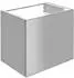 KEUCO X-Line Unterschrank für Waschtisch 1 Auszug 65 x 60,5 x 49 cm Inox Satiniert Inox Seidenmatt (3315229)