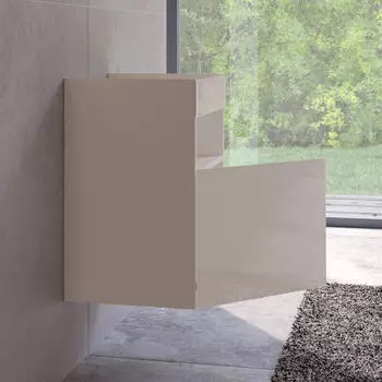 KEUCO Stageline Unterschrank f&uuml;r Waschtisch 1 T&uuml;r Anschlag links 46 x 62,5 x 38 cm Cashmere gl&auml;nzend (32822180001)