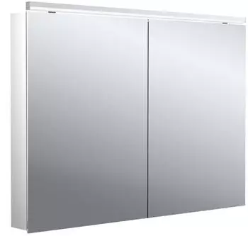 emco flat 2 Classic LED-Lichtspiegelschrank 100 cm, mit LED-Aufsatzleuchte, 2 Türen (979706504)