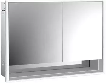 emco loft LED-Lichtspiegelschrank 100 cm, 2 T&uuml;ren und Unterfach, Unterputzmodell (979805217)