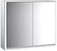 Emco loft LED-Lichtspiegelschrank 80 cm, 2 T&uuml;ren, Aufputzmodell, Badm&ouml;bel,