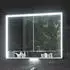 KEUCO Royal Lumos Unterputz-Spiegelschrank 100 x 73,5 cm mit LED-Beleuchtung, 2 Türen silber eloxiert (14334171301)
