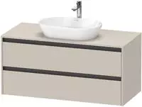 Duravit Ketho.2 Konsolenwaschtischunterbau wandh&auml;ngend, 2 Ausz&uuml;ge, 120 cm