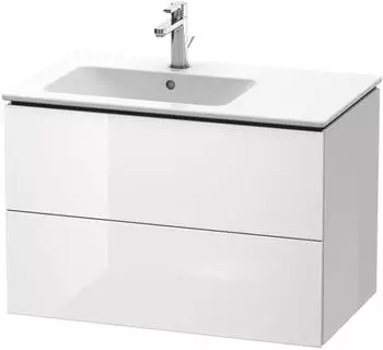 Duravit L-Cube wandh&auml;ngend mit 2 Ausz&uuml;gen 82x48,1cm Becken links (LC629108484)