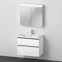 Duravit D-Neo M&ouml;belset mit Spiegelschrank 80 cm, Badm&ouml;bel, DE011601818,