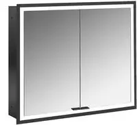 Emco prime Facelift LED-Lichtspiegelschrank 80 cm, 2 T&uuml;ren, Unterputzmodell,