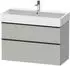 Duravit D-Neo 98,4x62,5cm 2 Auszüge Griff diamantschwarz (DE43740BD070000)