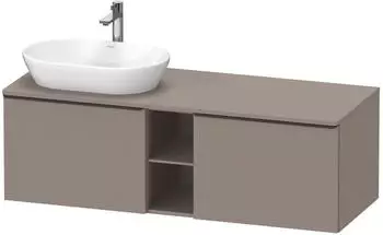 Duravit D-Neo links 140x45,9cm 2 Ausz&uuml;ge Griff diamantschwarz (DE4950LBD430000)