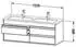 Duravit Ketho 127x48x47,5 glossy white