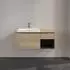 Villeroy & Boch Subway 3.0 100,1cm 2 Auszüge + Regal rechts, Griffe volcano black ohne LED-Licht (C57201VJ)