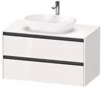 Duravit Ketho.2 Konsolenwaschtischunterbau wandh&auml;ngend, 2 Ausz&uuml;ge, 100 cm,