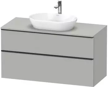 Duravit D-Neo 120x66,4cm 2 Ausz&uuml;ge Griff diamantschwarz (DE49690BD070000)